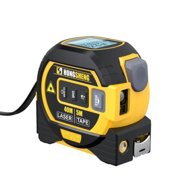 High-Precision 3-in-1 Digital Laser Measurement Tape – Infrared Distance Meter & Cross-Line Measuring Tool
