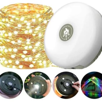 Rechargeable LED Camping Light & Power Bank – Tent Ceiling Lamp with Long Endurance