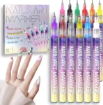 Nail Art Pens Set – 12 Colors to Create Your Own Nail Designs 1