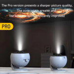 Smart Galaxy Projector Pro – 13 HD Star Scenes, 15 White Noise Modes, Remote Control & USB Power