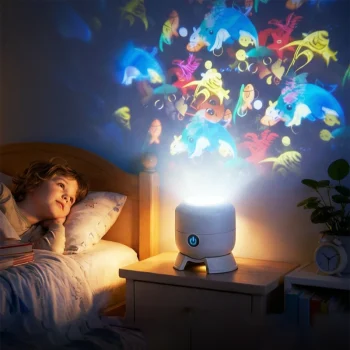 Snowflake LED Projector Light – 22 Rotating Holiday Images for Home Decor